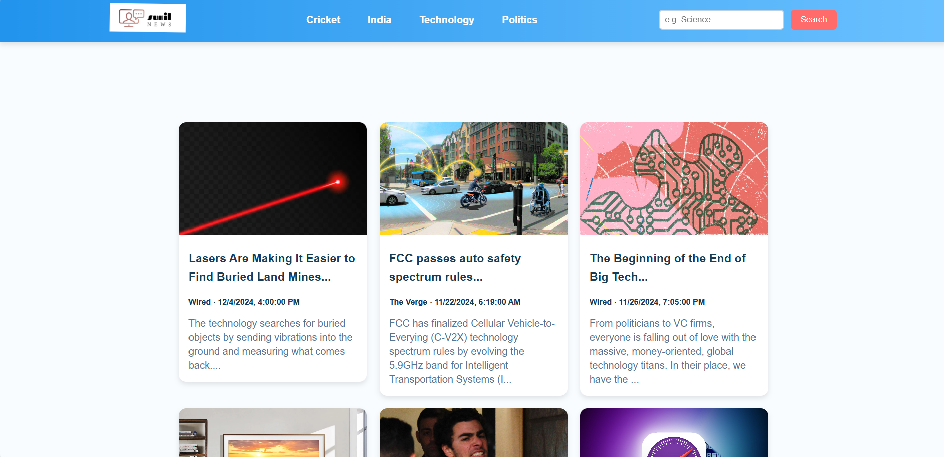 Responsive News Portal
